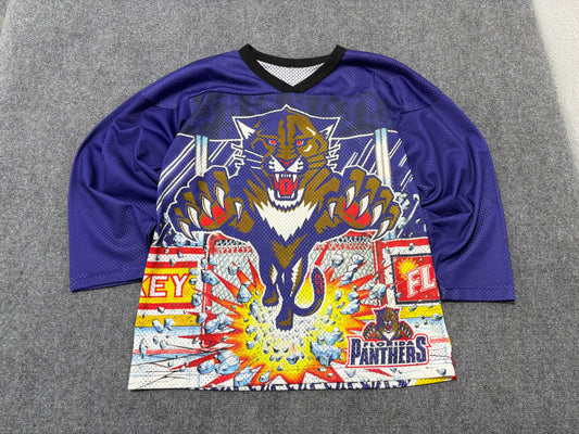 CCM Florida Panthers Breakthrough AOP Mesh Jersey - Blue Size Small/Medium