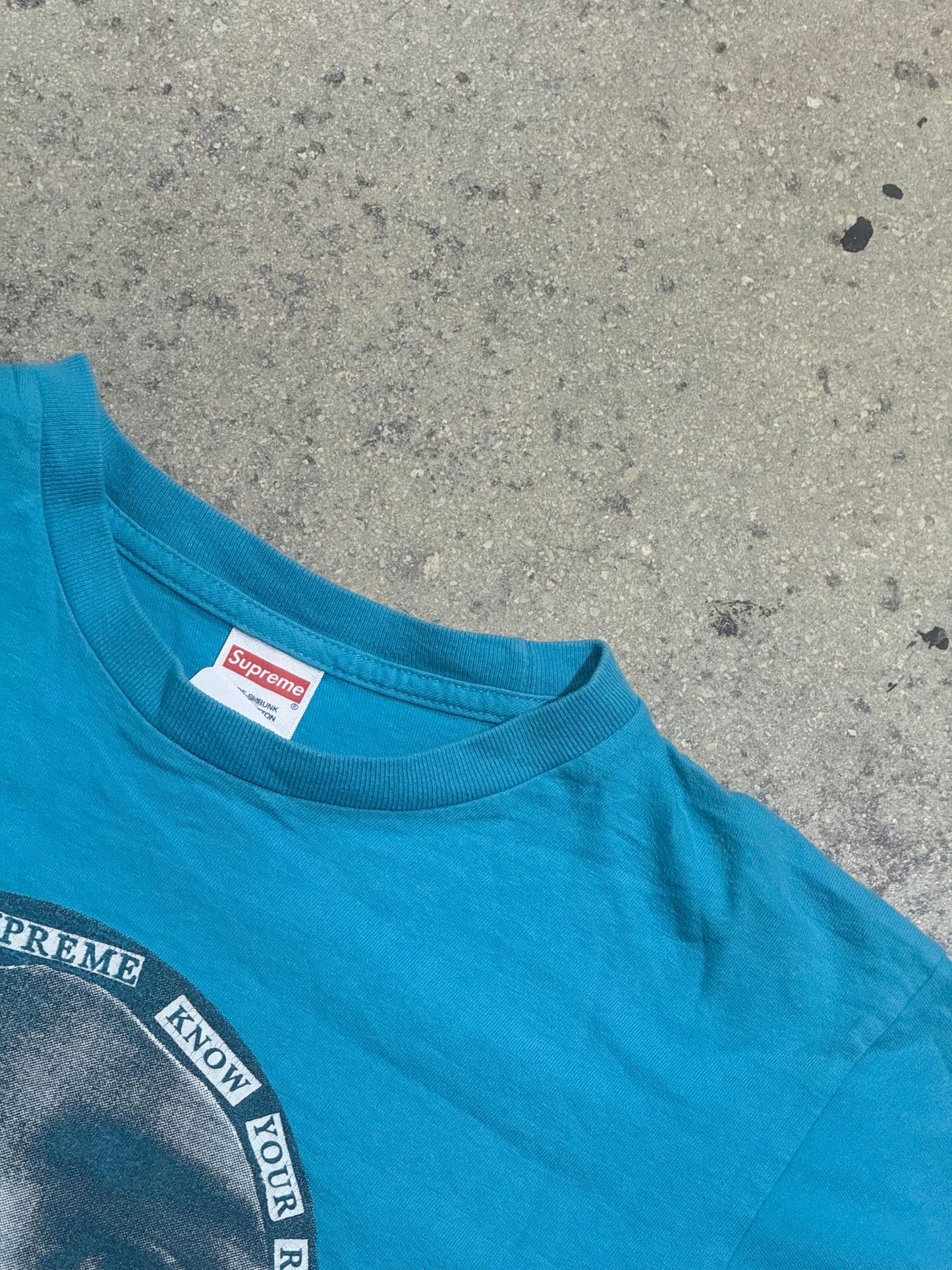 Supreme Know Your Rights Tee - Teal Size Medium