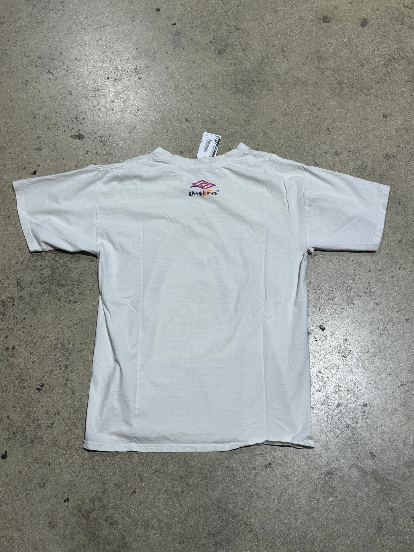 Umbro Multicolor Logo Tee - White Size Large