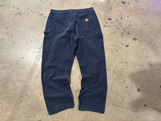 Carhartt Carpenter Work Pants - Navy Size 38 x 32