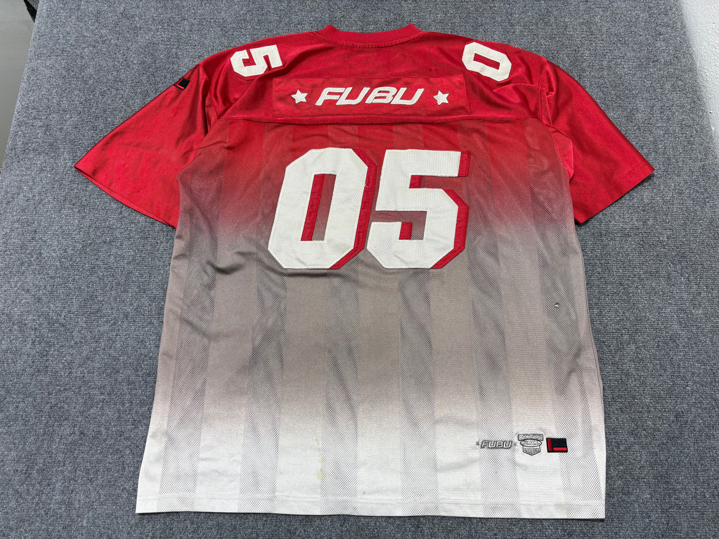 FUBU 05 Football Jersey - Red / White Size XXL