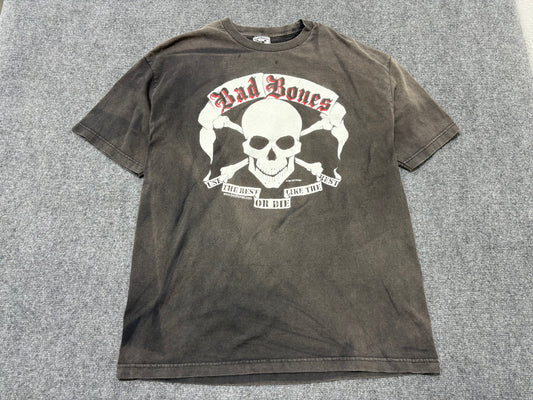 1991 Faded Bad Bones Skull Tee - Black Size XXL