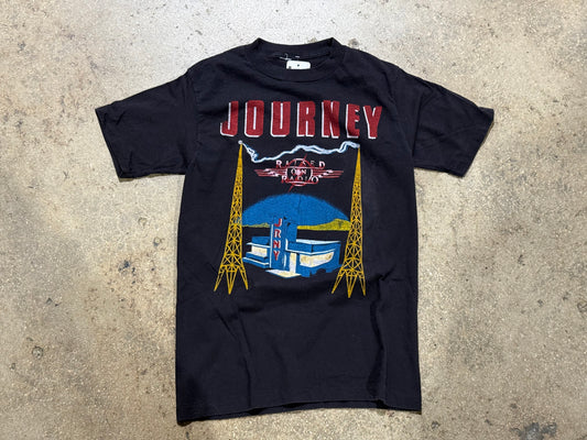 1986 Journey Raised on Radio Tour Tee - Black Size Large