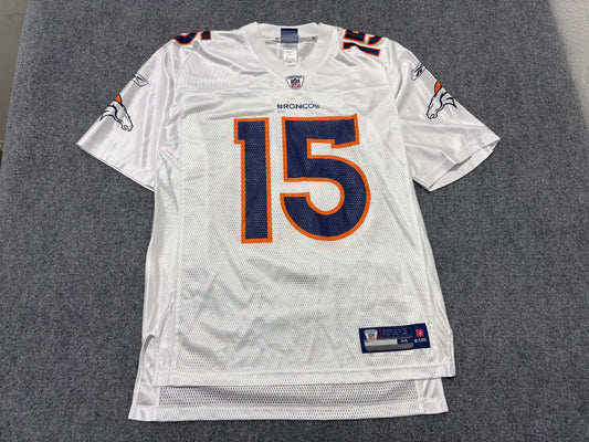 Reebok Denver Broncos Tebow #15 Alternate Jersey - White Size Medium