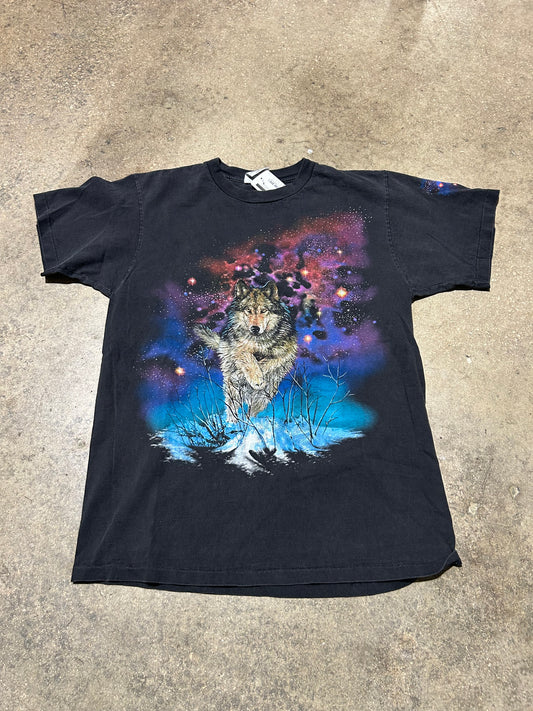 Wolf & Stars Tee - Black/Multi Size Large