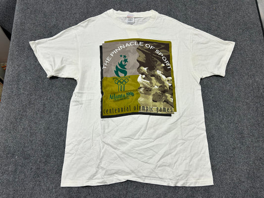 1996 Atlanta Olympics The Pinnacle Tee - White Size XL