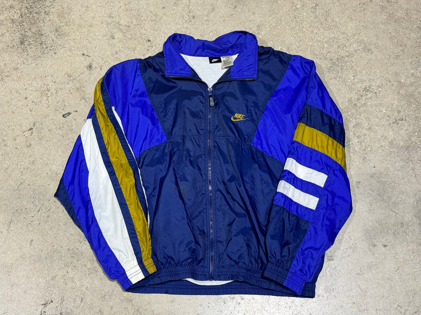 Nike Jacket - Blue/Purple/Gold Size Large