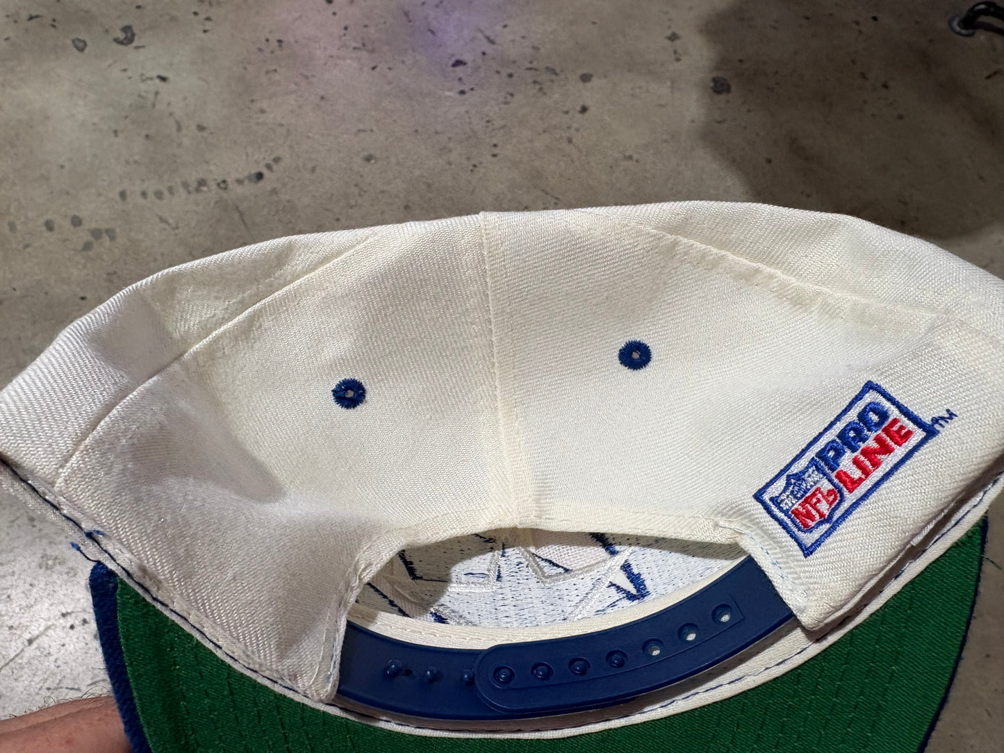 NEW Logo Athletic Dallas Cowboys Shark Tooth Snapback Hat - White/Blue
