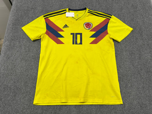 James Colombia National Soccer Team Jersey #10 - Yellow  Size XL