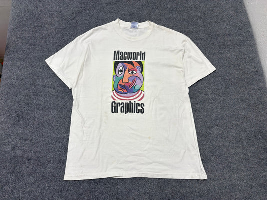 Macworld Graphics Tee - White Size XL