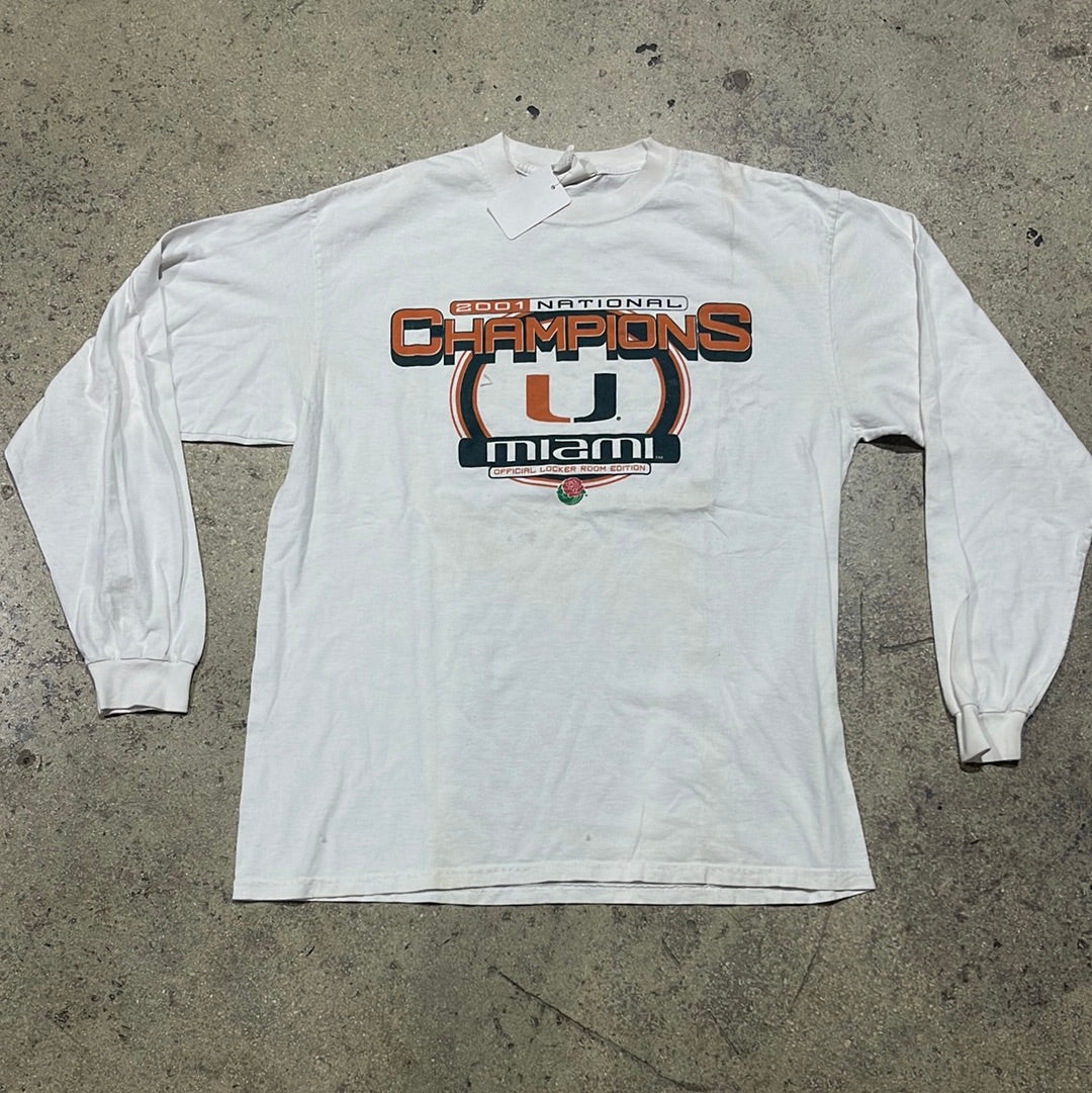 2001 National Champions Locker Room Tee - White Size XL