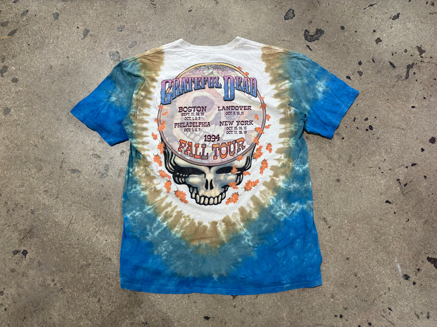 2000 Grateful Dead 94 Fall Tour Tee - Tie Dye Size XL