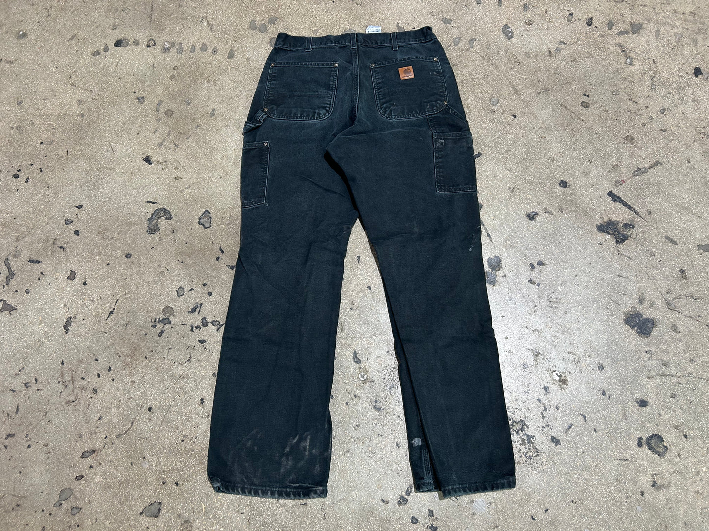 Carhartt Relaxed Fit Double Knee Cargo Pants -Black Size 32x32