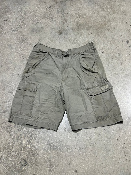 Thrashed Wrangler Cargo Shorts - Khaki Size 32