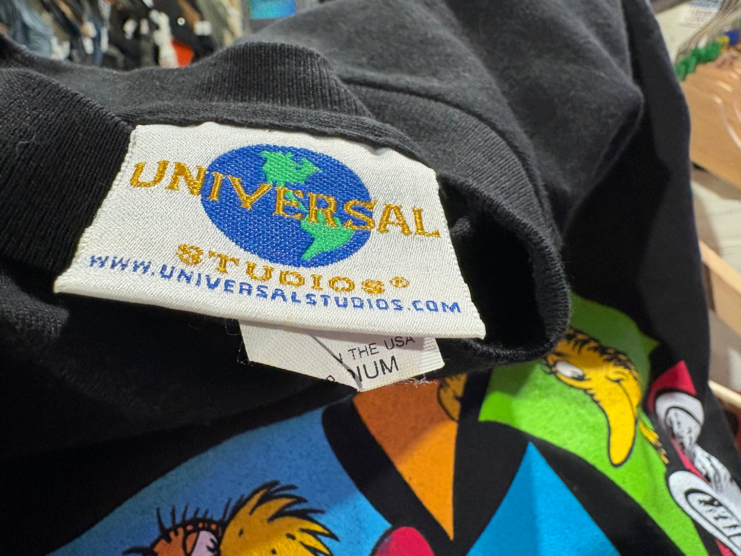 Dr Suess Islands of Adventure Tee - Black Size Medium