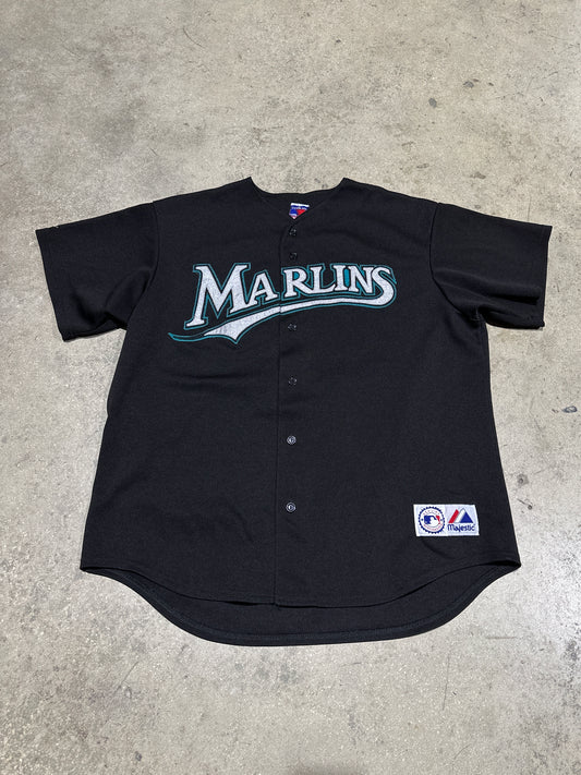 Florida Marlins Josh Beckett Jersey - Black Size XL