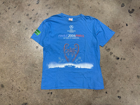 2006 Champions league Final Paris Tee - Blue Size XL
