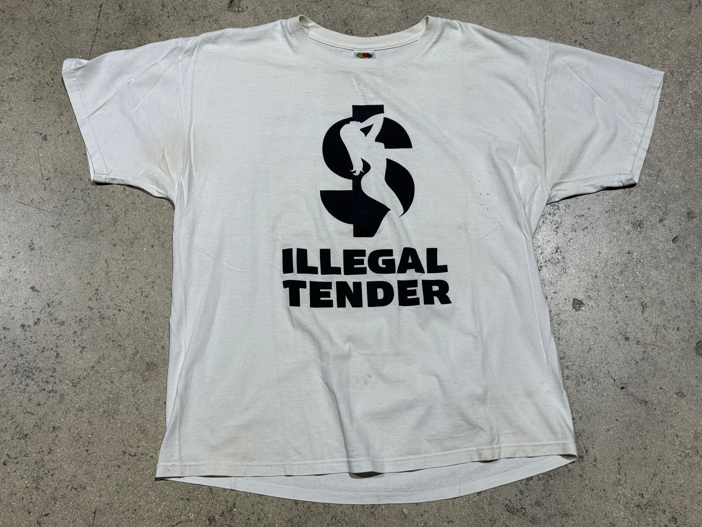 Illegal Tender Tee - White Size XL