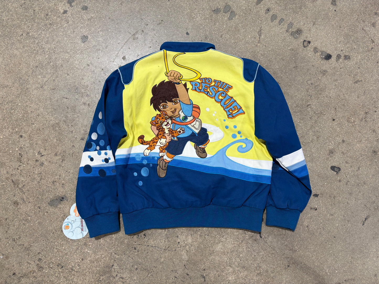 JH Design Go Diego Go Racing Jacket - Blue/Yellow Size Youth Large