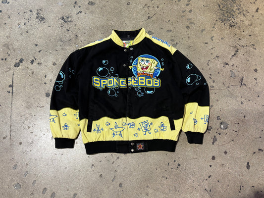 JH Design Spongebob Racing Jacket - Black / Yellow Size Large