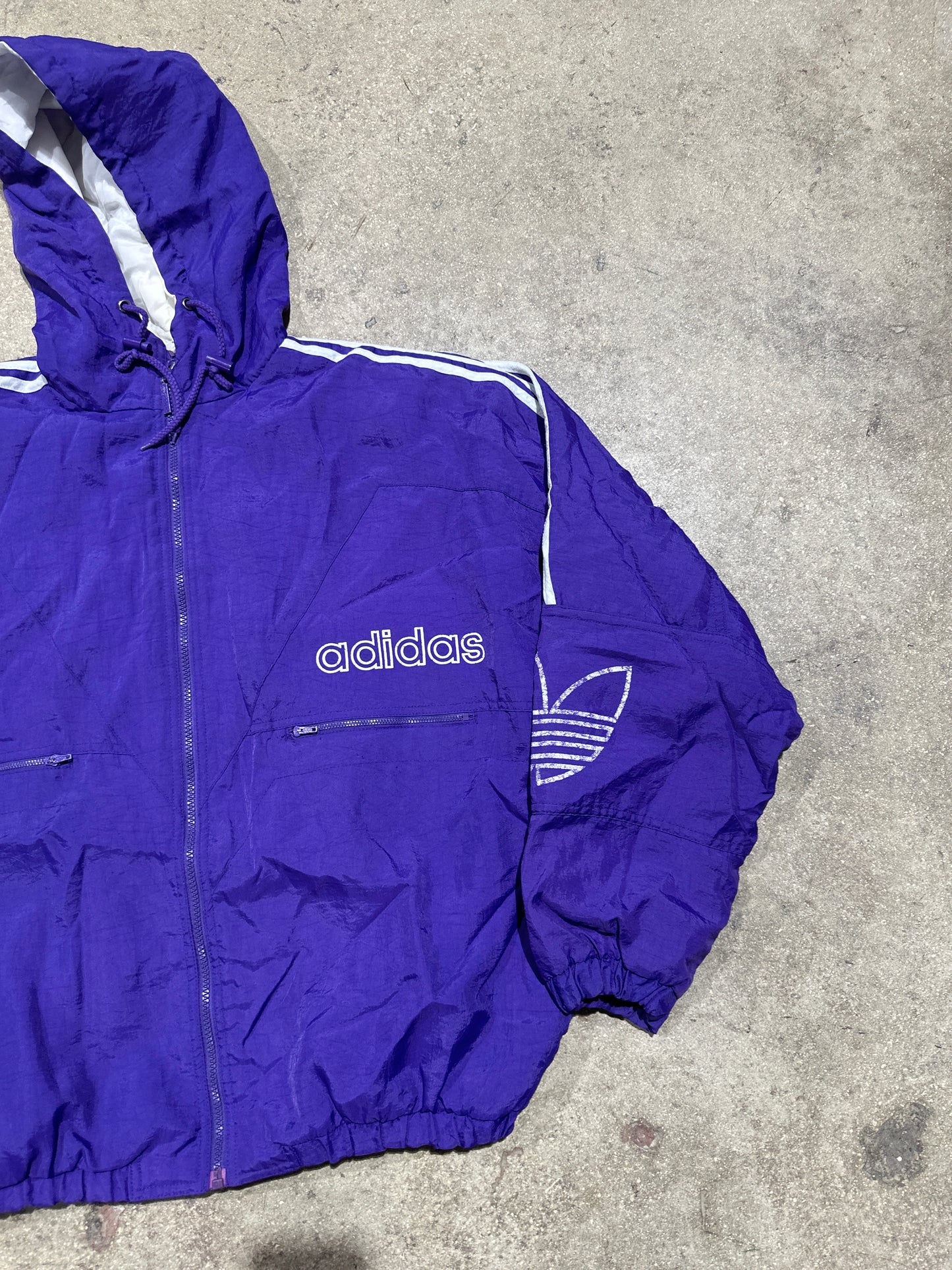 Adidas RSC Anderlecht Hooded Jacket - Purple Size Large