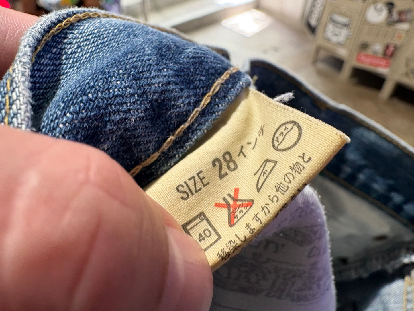 90s Levis 701xx Selvedge Denim Jeans - Blue Size 26 x 31