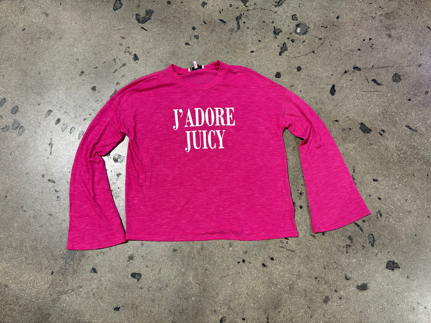 Womens Juicy Couture J'Adore Juicy Long Sleeve - Pink Size Medium