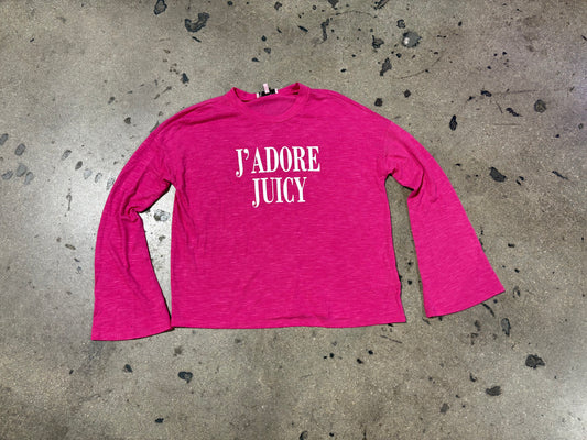 Womens Juicy Couture J'Adore Juicy Long Sleeve - Pink Size Medium