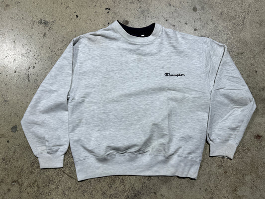 BOOTLEG Champion Crewneck - Ash Grey Size Medium