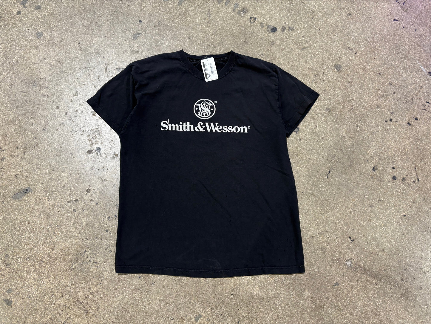 Smith & Wesson Logo Tee - Black Size Large