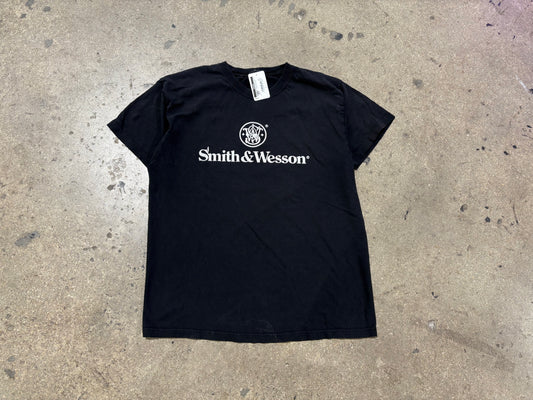 Smith & Wesson Logo Tee - Black Size Large
