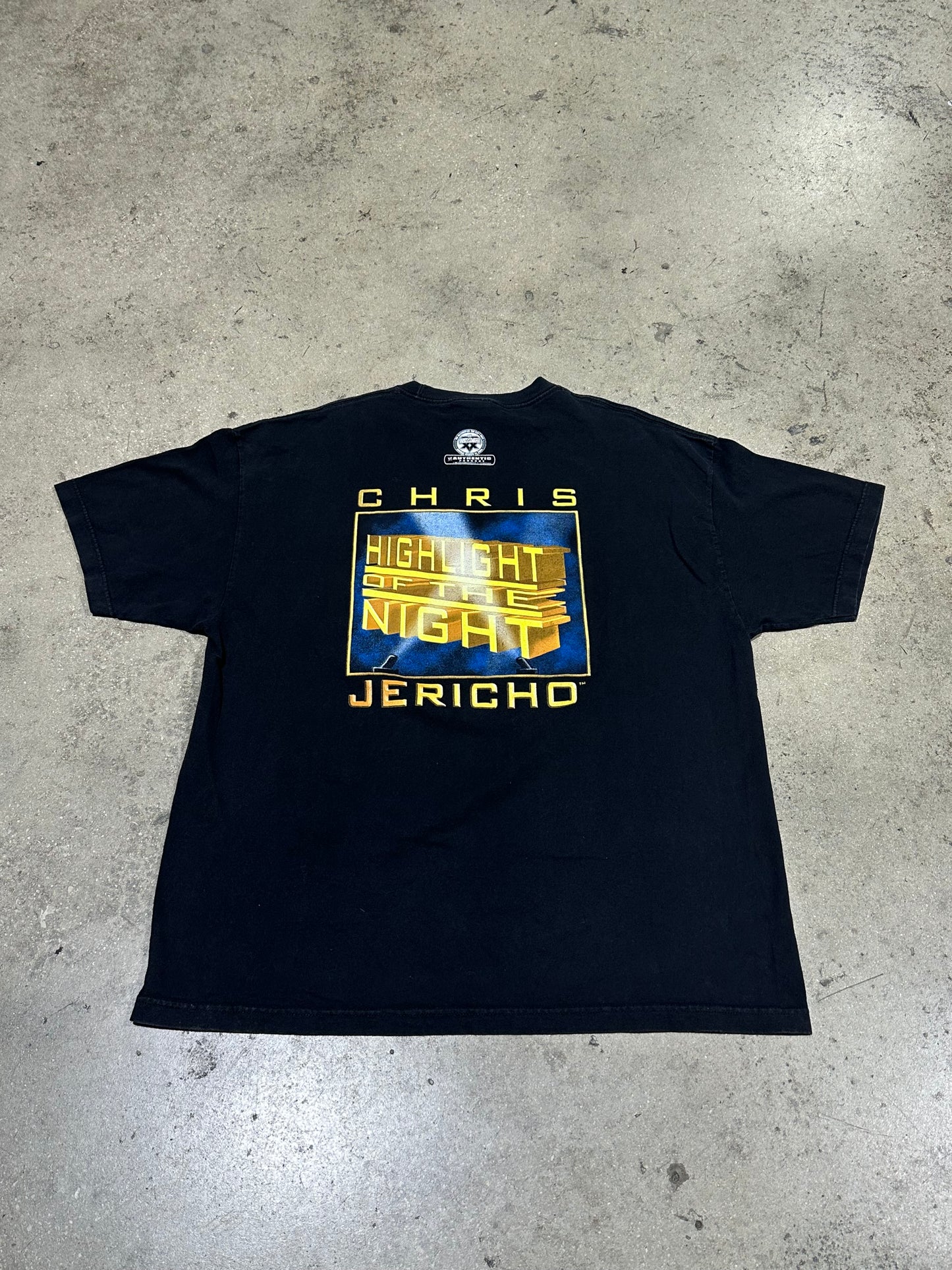 2004 WWE Chris Jericho Highlight Of The Night Tee - Black Size XXL