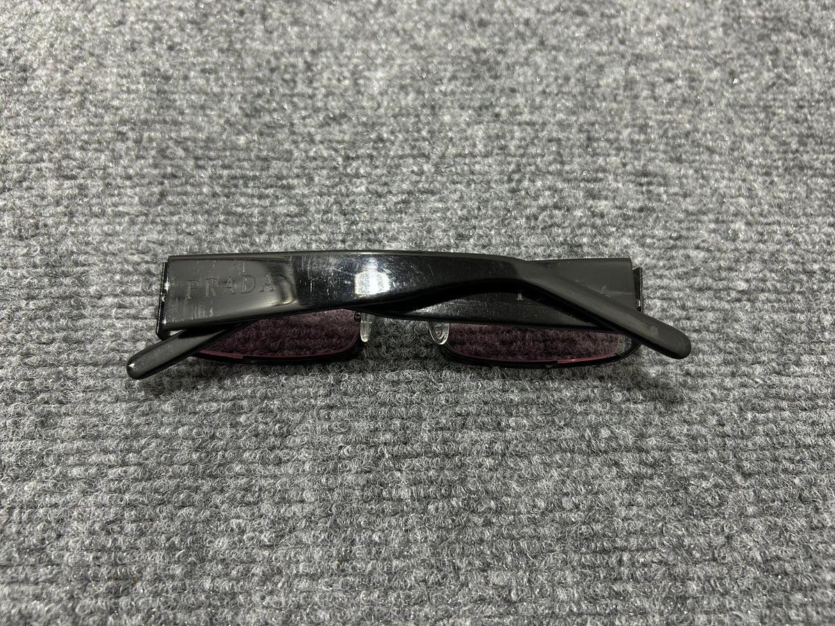 Prada Small Rectangle Frames - Black