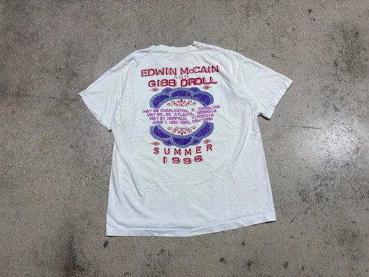 1998 Edwin McCain And Gibb Droll Tee - White Size XL