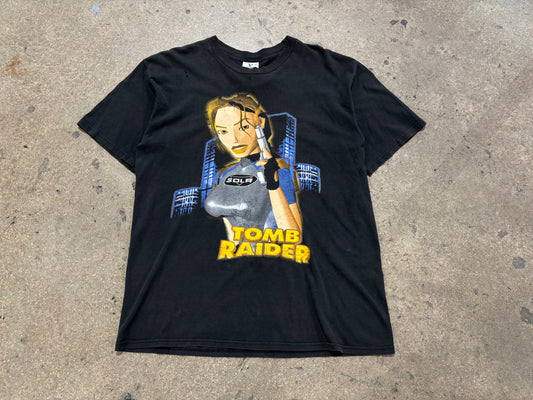 Tomb Raider PlayStation One Tee - Black Size XL (28.5x22)