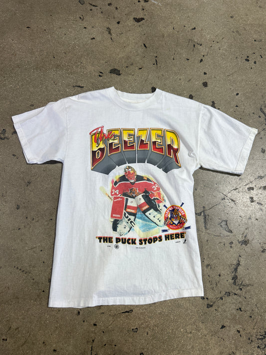 1996 Florida Panthers The Beezer Tee - White Size Medium (20x28)