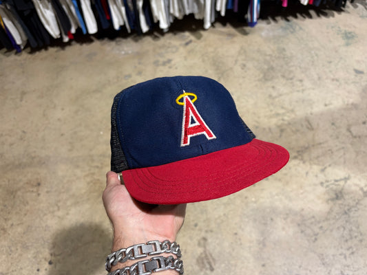 California Angles Trucker Hat - Navy/ Red
