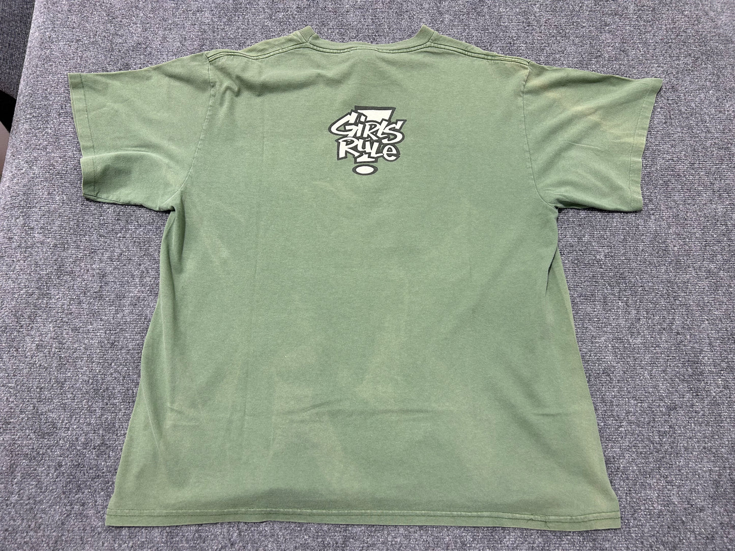 1997 Betty Boop Prison Pose Girls Rule Tee - Olive Size XL