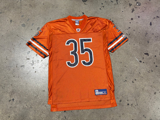 Chicago Bears #35 Thomas Football Jersey - Orange Size Medium
