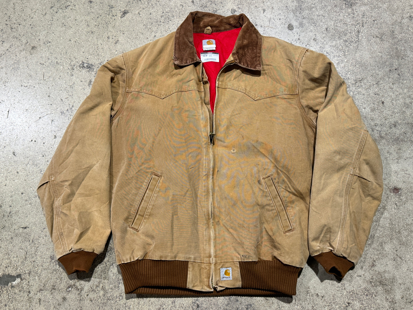 Carhartt Bloody Interior Jacket - Light Brown Size XL