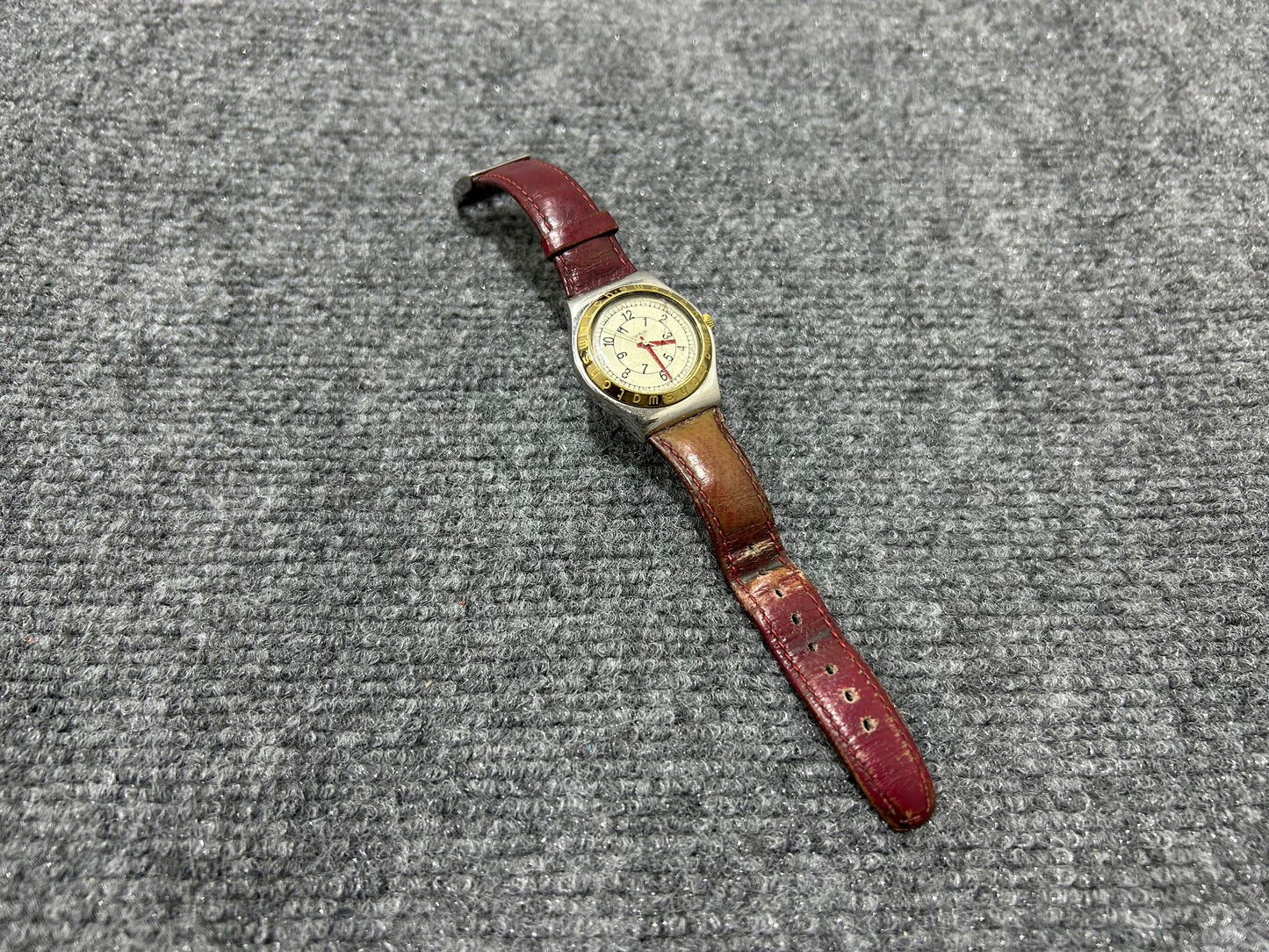 1993 Swatch Irony 36mm Watch - Silver/Brown