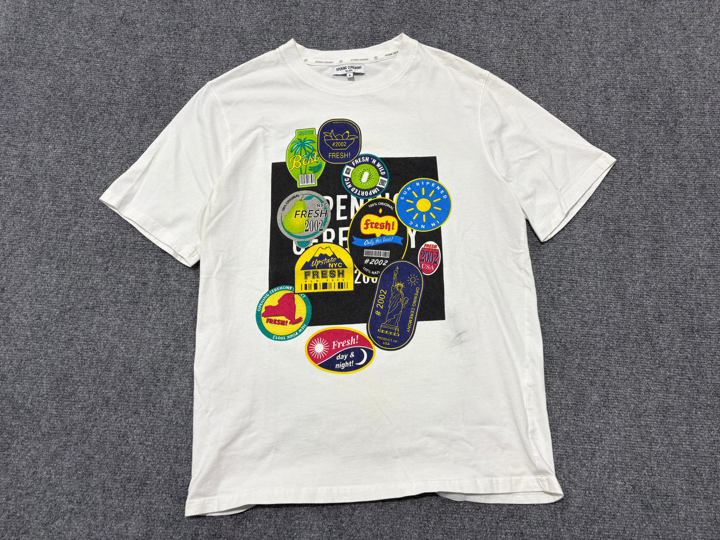 Opening Ceremony Fruit Sticker Tee - White Size Medium