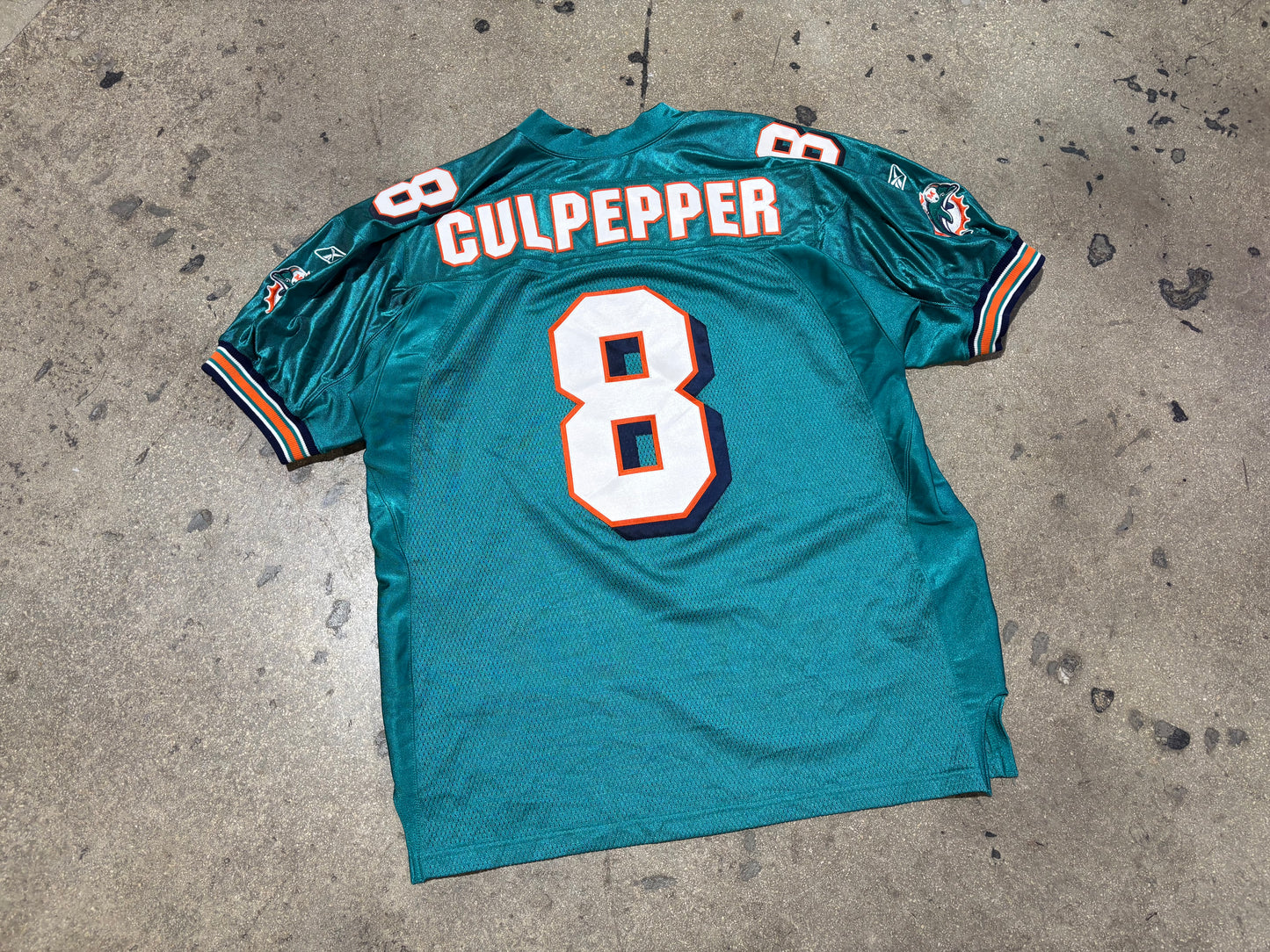 Authentic Miami Dolphins #8 Culpepper Jersey - Teal Size 50
