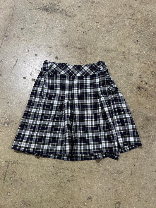 Sun Shine Uniform Skirt - Black Plaid Size 0