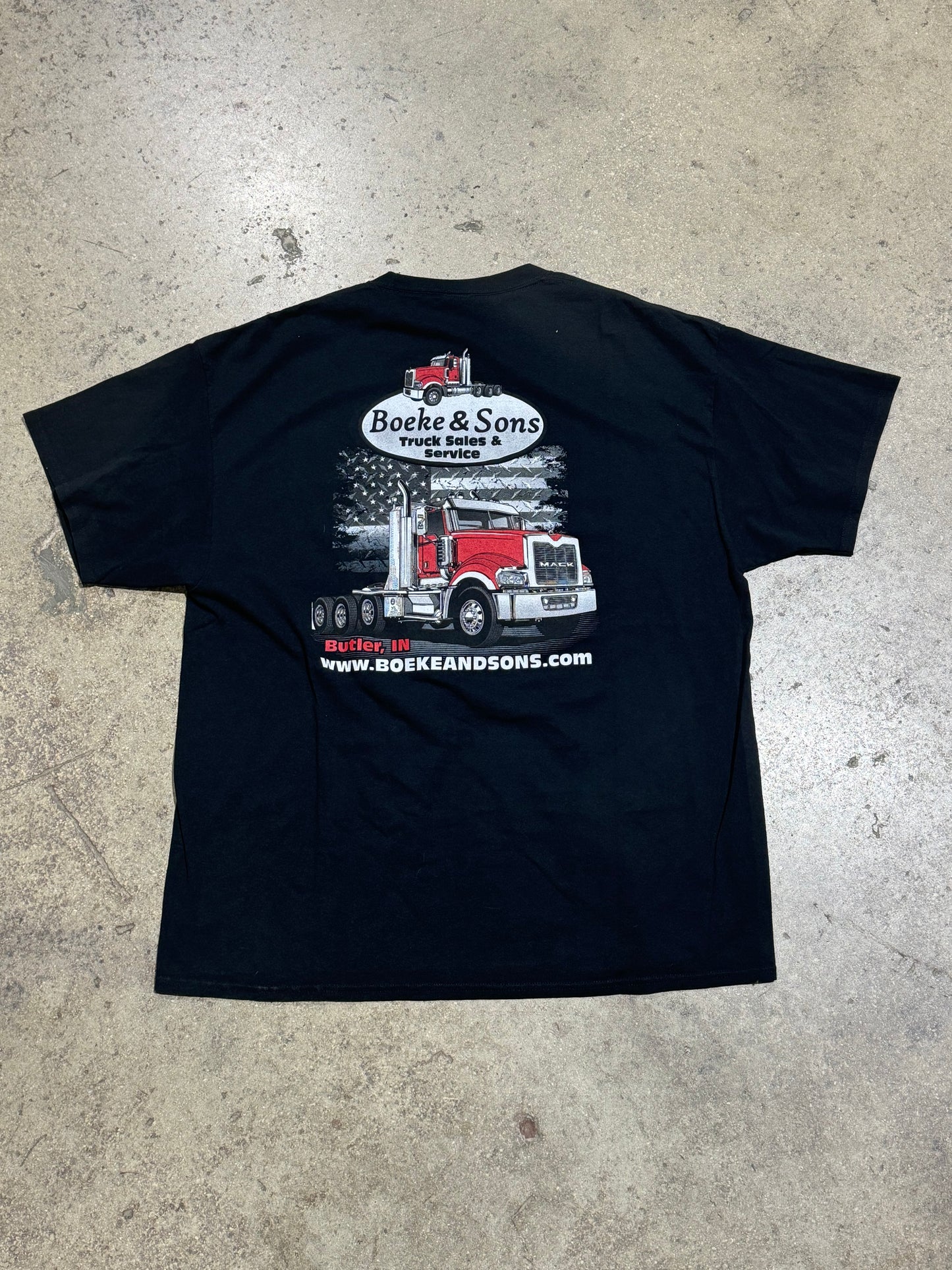 Boeke & Sons Truck Sales Pocket Tee - Black Size XXL