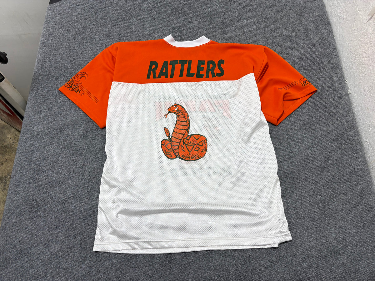 FAMU Swole Rattlers Football Jersey - White/Orange Size 2XL