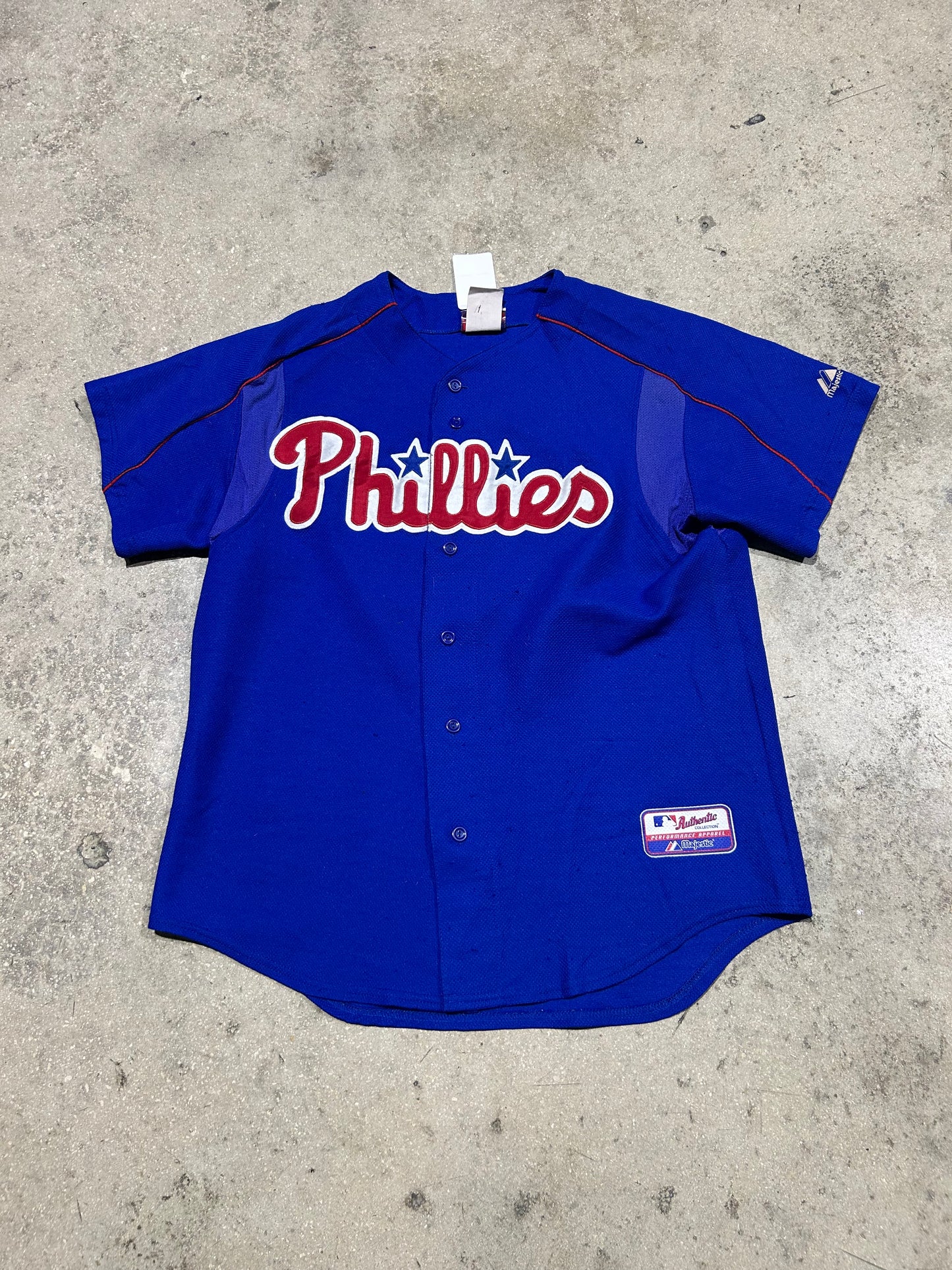 Bobby Abreu Philadelphia Phillies Baseball Jersey #53 - Blue Size Large