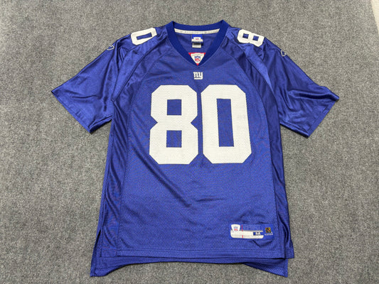 Reebok New York Giants #80 Shockey Jersey - Blue Size Medium