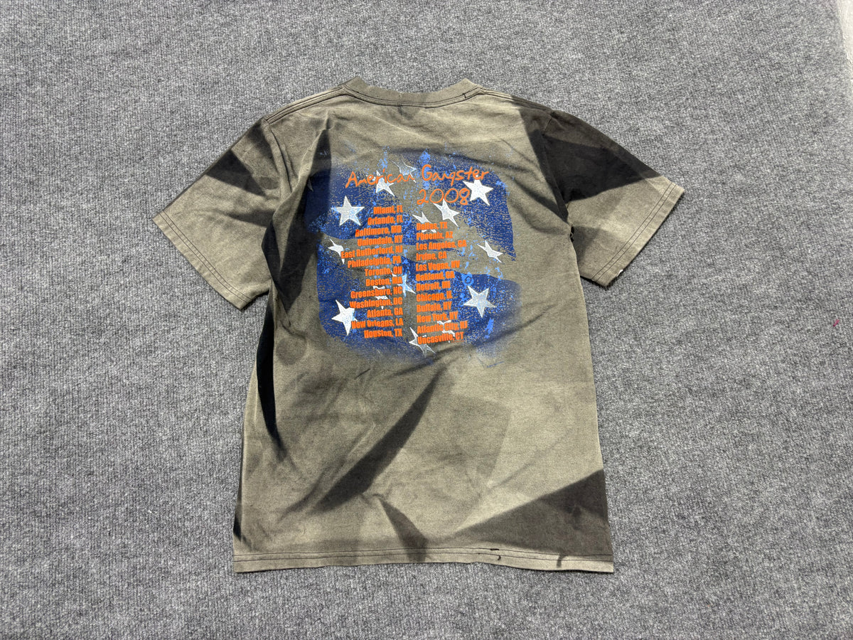 2008  Faded Jay Z American Gangster Tour Tee - Black Size Small (17x26)