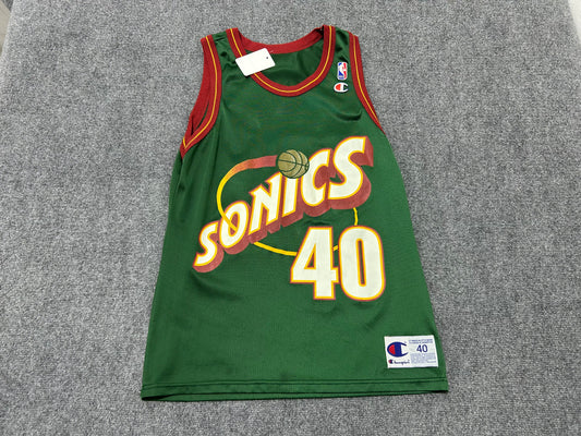 Seattle Super Sonics Kemp #45 Basketball Jersey - Green Size Medium
